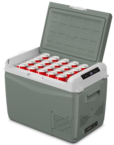 Alpicool 37L Portátil Coche Frigoríficos,2026 de GC40 Nevera Portátil Eléctrica 12/24V DC 100~240 V AC,Refrigerador de Coche para Camping,Hogar,Automóvil,20°C a -20°C, Bandeja de Hielo Incluida