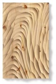 Einzigartige Holz Paneele aus Zirbe | Hochwertige Wanddekoration mit natürlichen Duft | Nachhaltige 3D Wand Kunst und Deko| Akustik Diffusor | Zirbeholz-paneele