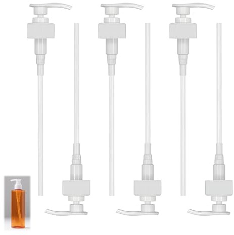 6 Pièces Pompe à Sirop Réutilisable, Distributeurs de Sirop Pompe Sirup Distributeur aux Bouteilles Réutilisables Dosage Précis pour Boissons Concentrées sans Sucre et Contenants Filetés 28/410