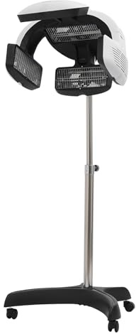 Salon Friseur Trockenhaube 1500W Trockenhauben für Haare Trockenhaube Schwebehaube, höhenverstellbar 1–1,5 m, temperaturregelung 0–80 °c, mit 4 rollen, elektrisch, für friseursalons
