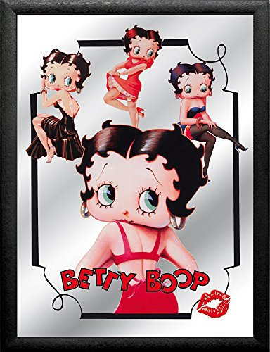 empireposter Betty Boop - Collage - Größe 20x30 bedruckter Spiegel im Kunststoff-Rahmen