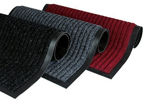 Rapid Teck® Türmatte Fußmatte Schwarz 40cm x 60cm Fußabtreter Schmutzmatte Schmutzfangmatte Türvorleger Matte