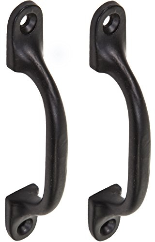 2X Quality Black Cast Iron 4Pull Handles | Ideal for Kitchen Cabinets, Cupboards & Drawers