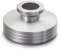 Dynavox estabilizador para Tocadiscos PST330, Superficie de Apoyo de Aluminio para Tocadiscos, Peso de 330 g, con Superficie de Contacto de Carbono e Inserto, Color Plateado