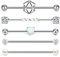 Mayhoop 5er Industrial Barbell Piercing Set Industrial Stab Synthetisch Opal Herz 38mm Chirurgenstahl 14 Gauge Ohr Piercing Schmuck