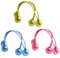 BESPORTBLE Haargummi Retro Haarspangen Elastische Haarbänder 3 Paar Acryl Elastische Kugel Haarband Haarschmuck Haargummis Nostalgie Zopfhalter