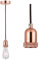 SHINY STAR Pendant Fitting Rose Copper Ceiling Light Fitting, Vintage Metal Ceiling Rose with Braided Flex Cable and Metal E27 Lamp Holder KIT Accessary HT201RG