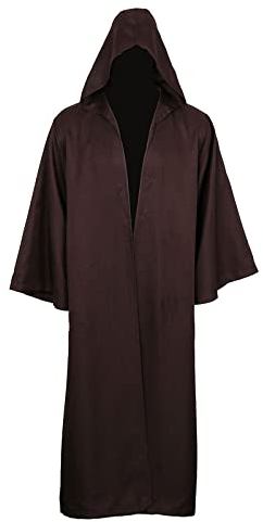 kinstell Uniform Hooded Robe Knight Suits Black Tunika Uniform Full Halloween Darth Hooded Robe Cloak Cosplay Costume