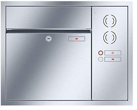 RENZ/Plan/Infälld brevlådesystem inbyggd brevlåda/V4A rostfritt stål/volym 28 L/bänkskärm höger/din brevlåda .de