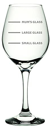 Personalised Wine Glass - Personalised Measures Marking for a Heavyweight Wine Drinker