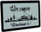 Crealuxe Personalisierbare Fußmatte - Hier Campen - Türmatte mit Wunschtext, Name oder Motiv – rutschfest – 60x40 cm – Türvorleger für Innen & Außen – Einzug, Hausflur oder Büro