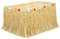 Fovths Luau Gras Tischrock Natürliche 9-Fuß x 29.5 Zoll Hawaii Tischrock für Tropische Hawaii Party Dekorationen Luau Party Kostüm Party, Stroh Gelb