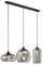Lindby Suspension Marla à intensité variable (Moderne) en Gris Métal e. a. pour Salon & Salle manger (à 3 lampes, E27), Luminaire, Lampe Plafond, Luminaire Plafonnier, Suspendue