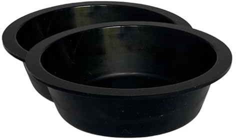 Serentify Juego de 2 platos de silicona negra para quemador de cera eléctrico que cambia de color