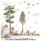 Grandora Waldtiere Wandtattoo für Kinderzimmer Tiere Wandsticker für Babyzimmer Wandaufkleber Deko DL858-5