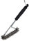 SANTOS 2-Kopf Grillbürste Edelstahl 33cm - 2-reihiger Borstenkopf -gegen hartnäckige Verschmutzungen - Reinigung von Holzkohle-, Elektro- & Gasgrills