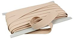 10 Meter Baumwoll - Schrägband/Einfassband Nahtband 100% Baumwolle Schrägbänder 18mm gefalzt (hellbeige (630))