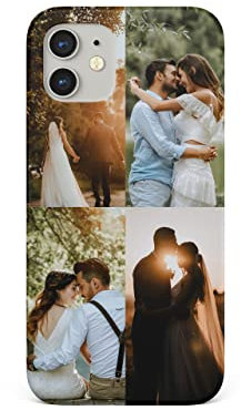 Tirita Personalised Custom Photo Phone Case Compatible with iPhone 13 - [04 - Four Photos Collage Horizontal]