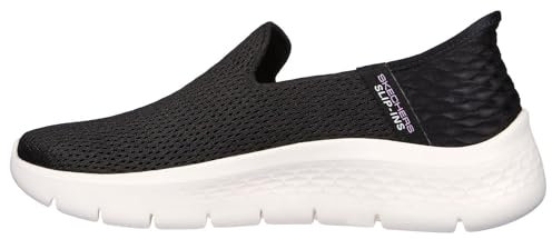 Skechers Go Walk Flex Relish, Zapatillas Mujer, Black White 0, 39 EU Ancho