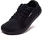 HOBIBEAR Unisex Wide Barefoot Shoes for Men Women Outdoor Trail Running Minimalist Walking Shoes Lightweight and Breathable(All Black,9 UK)