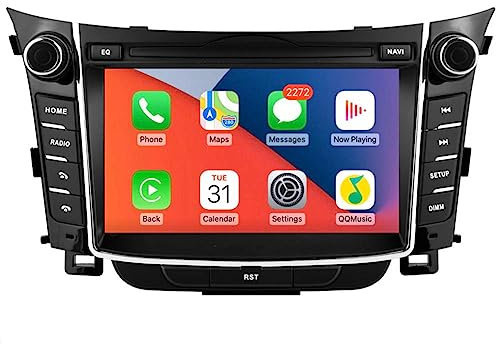 Radio estéreo de Coche Android 14 de 7 Pulgadas para Hyundai I30 2011-2017, Reproductor de Video Multimedia, Unidad Principal, navegación GPS, WiFi, 4G, BT, Carplay de 8 núcleos, Interfaz de Usuario