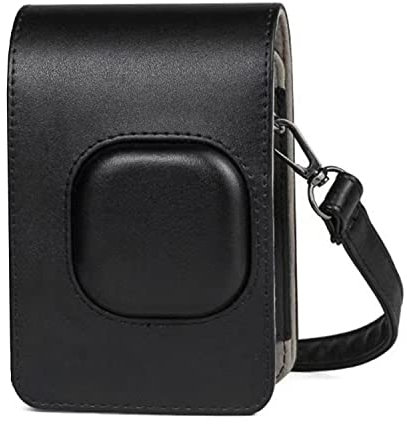 HUIOP Compact Size Instant Camera Case Bag PU Leather with Shoulder Strap Compatible with Film Instax Mini LiPlay
