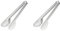 Westmark Spaghetti-/Salat-/Servierzange, Länge: 23,8 cm, Rostfreier Edelstahl, Farbe: Silber, 12792270 (Packung mit 2)