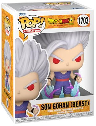 Funko Pop! Animation: DBSSH - Gohan UI - 1/6 de Probabilidades de Obtener la RARA Variante Chase - Brilla en la Oscuridad - Dragon Ball Super Super Hero - Figura de Vinilo Coleccionable - Anime Fans