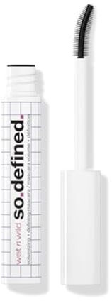 Wet n Wild So Defined Volumizing + Defining Mascara, Angereichert mit Rizinusöl für Volle und Dichte Wimpern, Nicht Klumpende, Tiefschwarze Mascara