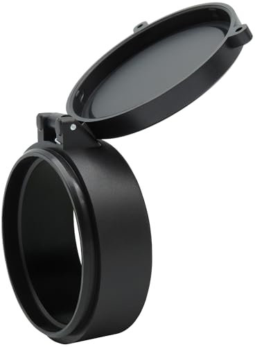 TacFirst LensCap Objektivschutzkappe LC1 Abdeckung für Zielfernrohre Klappdeckel Fernglas (Schwarz, 50.85)