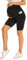 DDOBB Damen Umstandsleggings mit Taschen High Waist Umstandshose Blickdichte Schwangerschaftsleggings Weich Elastisch Umstandsmode Zuhause Yoga Sport(Schwarz Shorts, XL)