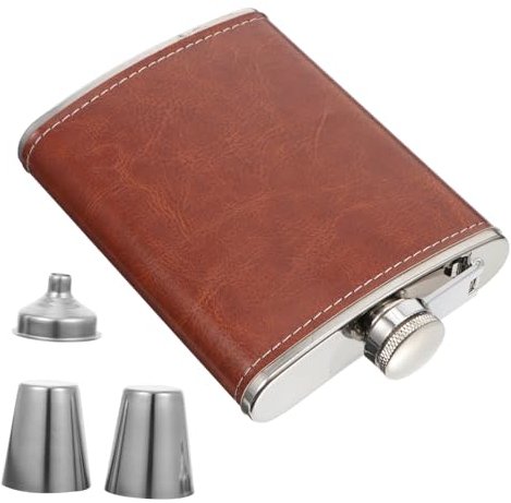 CIYODO Flacon De Poche Plat En Acier Inoxydable Pour Bouteille Dalcool Portable De Poche Design Vintage