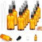 JULMELON Glas Sprühflaschen, 10 Stück Braun Zerstäuber Sprühflasche 10ml 30ml 50ml Sprühflaschen mit Tropfern Wiederverwendbare Parfümzerstäuber Kleine Nachfüllbar Sprühflasche für Wasser Öle Kosmetik