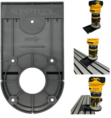 Router Guide Rail Adaptor Compatible with Dewalt Trimmer for Plunge Saw Track DCW604NT DCW600N D26204K