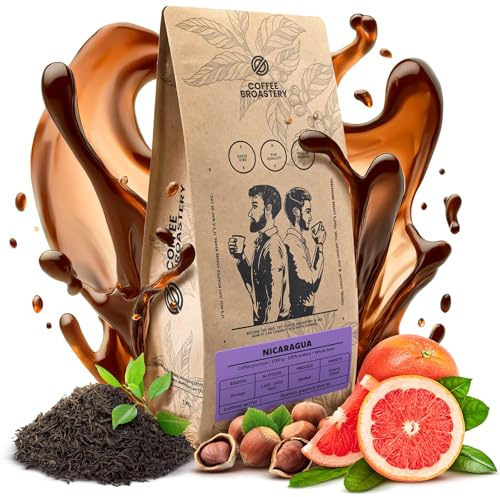 Coffee Broastery Kaffeebohnen Nicaragua Colibrí Azul Frisch Geröstet 1kg | Spezialitäten Kaffee, 100% Arabica, Mittlere Röstung, Noten von Schwarzem Tee Ideal für Vollautomaten und French Press