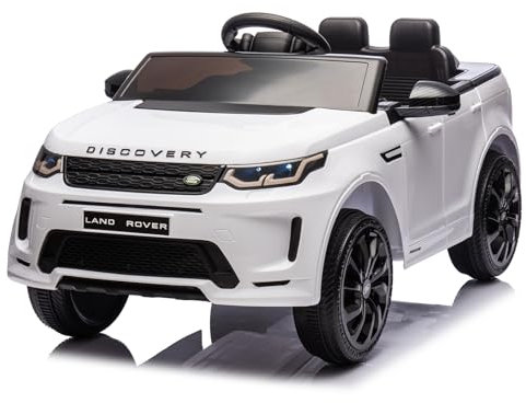 LALAHO Voiture Véhicule électrique Enfant Range Rover Evoque 12V avec télécommande à 2,4 GHz, Télécommande de Voiture Électrique (BLANC1)