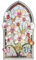 Ideen mit Herz Diamond-Painting-Fensterbild | Glaskunst-Optik | Dekoration & DIY | Material: PET (Weiße Orchideen)