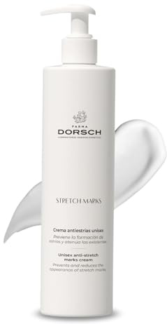 FARMA DORSCH – Stretch Marks Cream | Crema Smagliature Gravidanza | Previene e Migliora Smagliature Rosse e Bianche | Idrata e Migliora l’Elasticità | Pelle Sensibile | 200ml