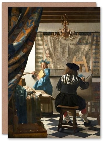 Artery8 Johannes Vermeer Personalised Art Card The Allegory of Painting