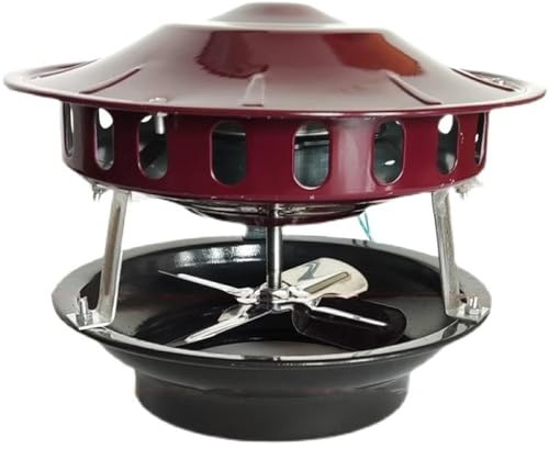 BLUEZY Ventilatore per Camino 80W/100W Evacuatore di Fumi per Camino, Aspiratore Fumo Ventola Aspirazione Canna Fumaria Alta Temperatura Ventilatore di Scarico per Camino 80W