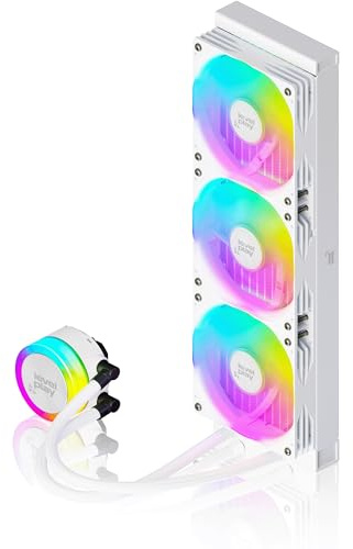 Levelplay Combat Liquid 360 SE AIO CPU-Wasserkühlung – TDP 300W, ARGB-Pumpenabdeckung, 360mm-Radiator, 360-Single-Frame-Lüfter, AMD AM5 / AM4 & Intel LGA 1851/1700 – Weiß