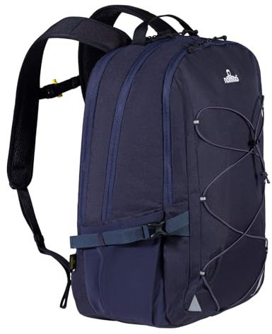 NOMAD® Silfra 28L Rucksack | Dunkelblau | Laptop-Rucksack mit Laptopfach 15,6 | Schule/Arbeit | Herren/Damen/Jungen | Wasserabweisend | Recyceltes Polyester | Ergonomisch