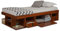 Funktionsbett Bali 90x190 Karamell - Schrankbett mit viel Stauraum u. Schubladen, smart Bed fÈr kleine Schlafzimmer - Bett mit Aufbewahrung aus Kiefer Massivholz - Einzelbett inkl. Lattenrost