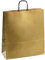 Papiertasche edel & stabil | 150 Stück gold 40+16x45 cm | Qualität aus deutscher Produktion | Tragetasche aus Papier | HUTNER