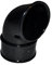 Round Downpipe Shoe - Black - Pack of 5