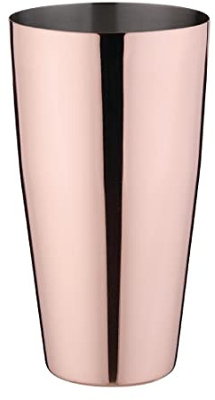 Olympia Boston Cocktail Shaker Stainless Steel 700ml, Copper Plated | Lightweight and stackable tins fit easily over a mixing glass to streamline busy bar service.