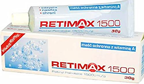 Retimax 1500 Vitamin A, Retinol Creme, Anti-Aging, Anti-Falten, Creme für dehydrierte Haut, 30 g, englische Verpackung