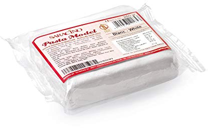 Saracino Modellierpaste Modellierfondant Tiffany - weiss 250 g Flowpack