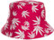 Brandsseller Sonnenhut Cannabis Design Fischerhut Sommerhut Strandhut Travel Cap 100% Baumwolle Rot