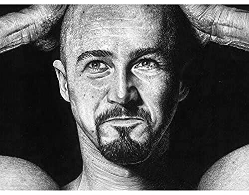 Wee Blue Coo Ed Norton Amerikanische Geschichte X Wayne Maguire Ungerahmter Druck 30x40 cm